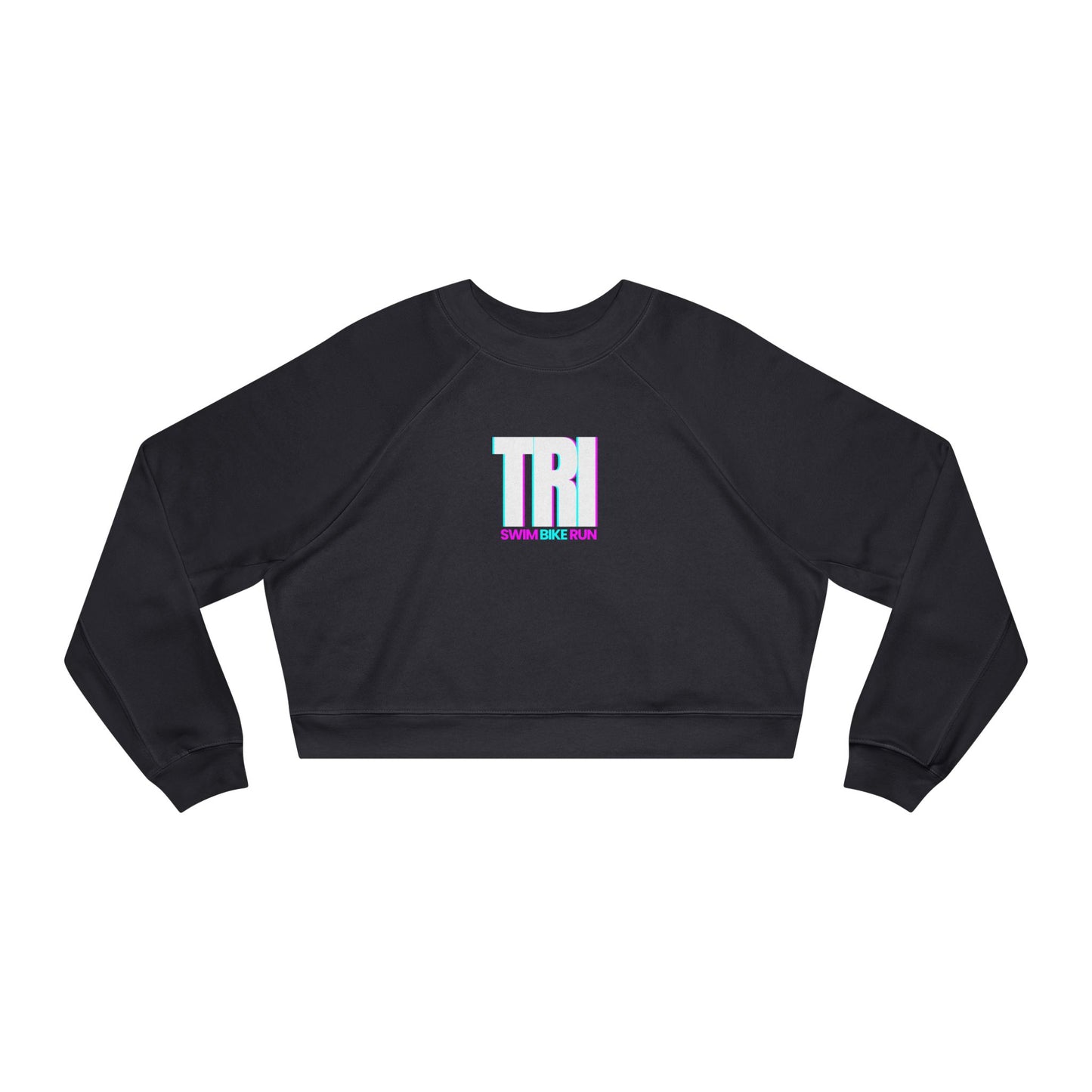TRI Block - Women's Cropped Fleece Pullover