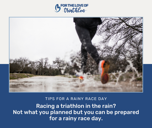 Racing a triathlon in the rain is not what you planned but you can still be prepared for a rainy race day. Check out these tips based on my triathlon experience.