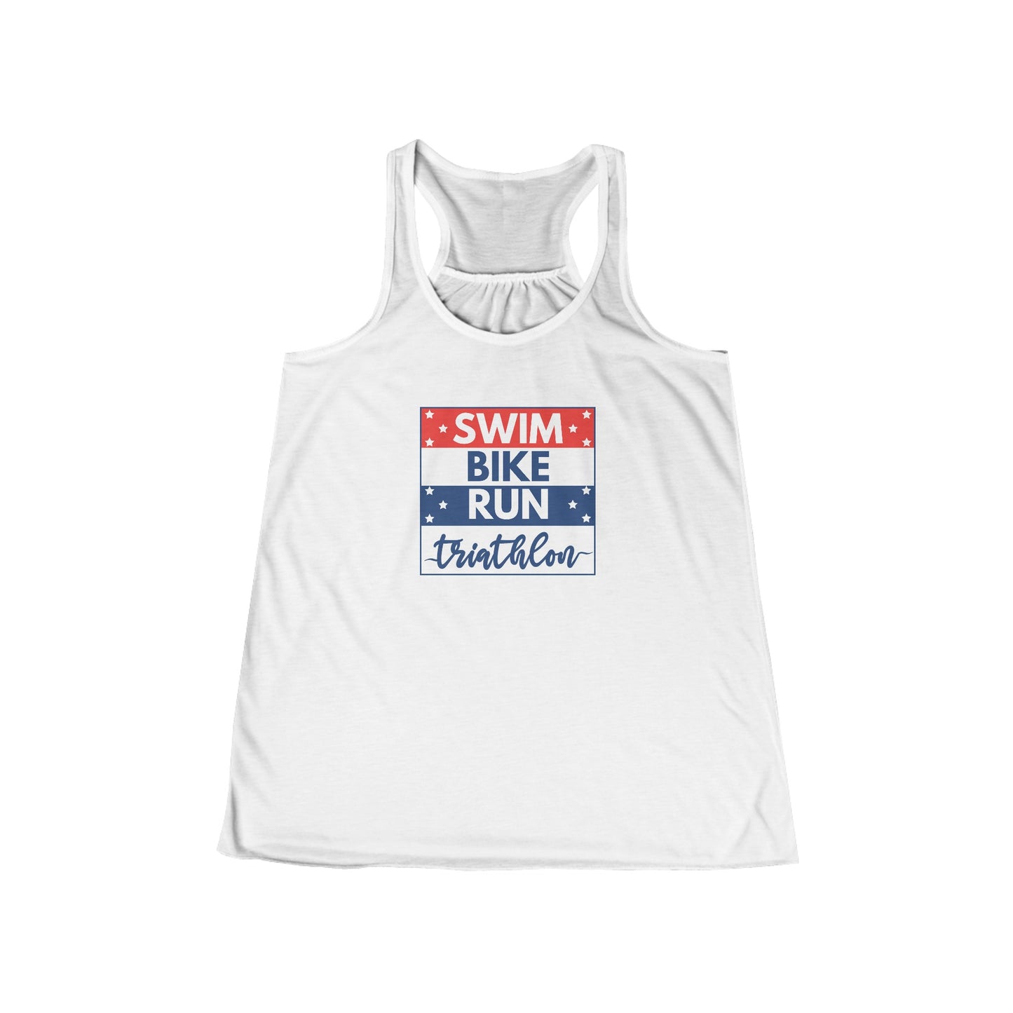 Red, White, & Blue - Women's Flowy Racerback Tank