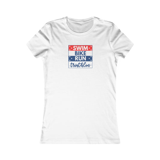 Red, White, & Blue - Women's Fitted Tee