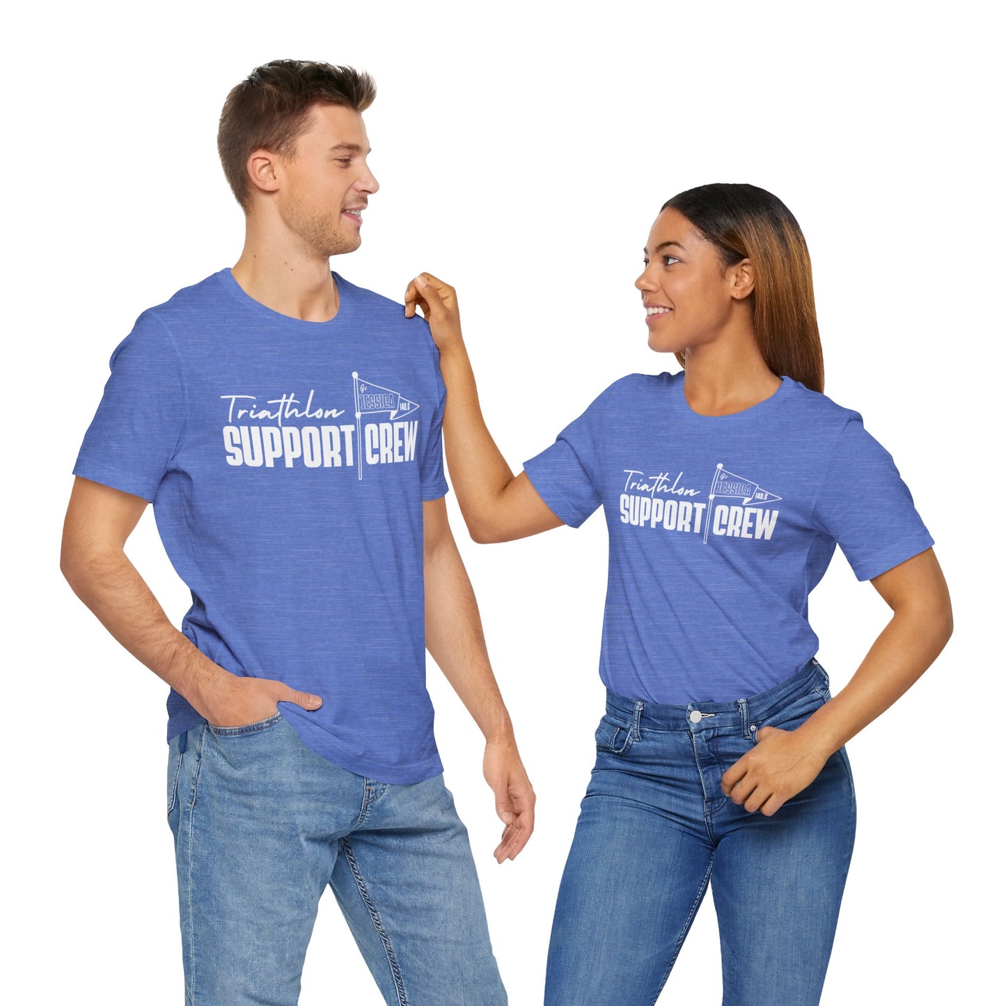 CUSTOM NAME - My SUPPORT CREW Tees for Spectators (6 colors)