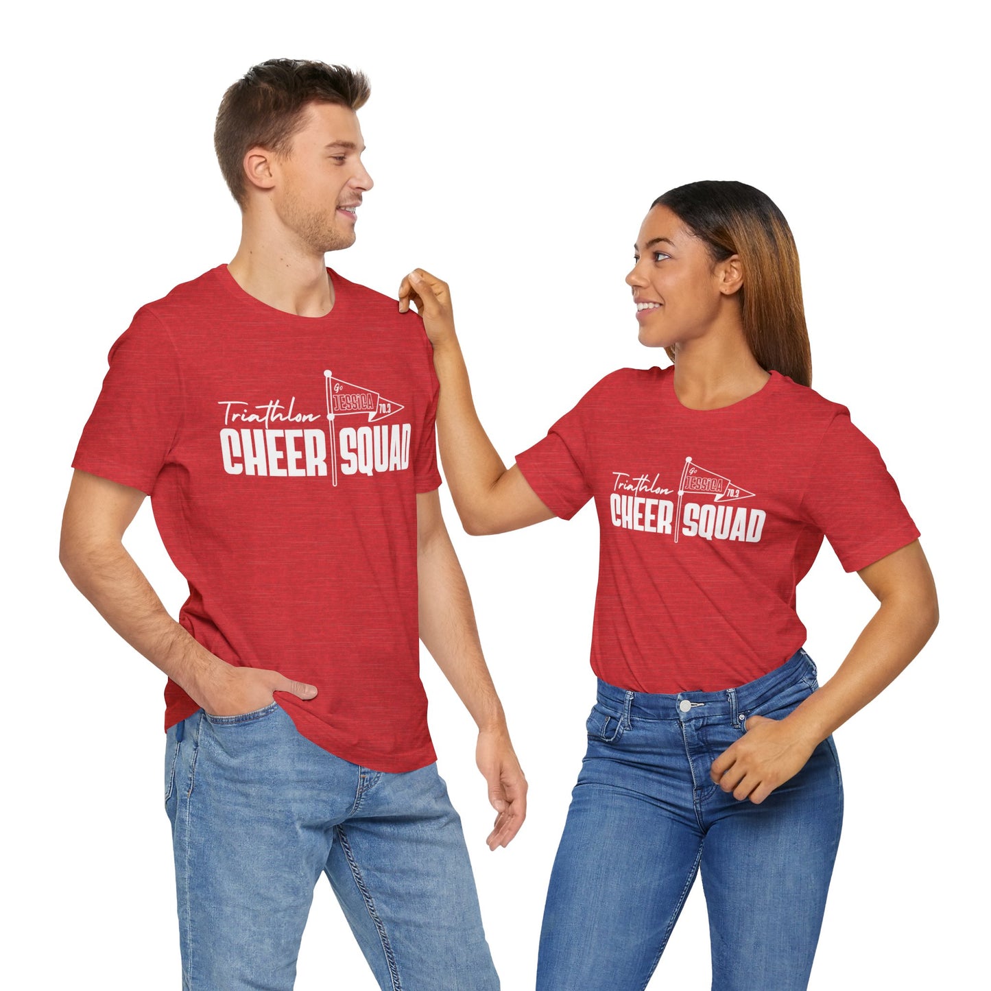 CUSTOM NAME - My CHEER SQUAD Custom Name Tees for Spectators (6 colors)