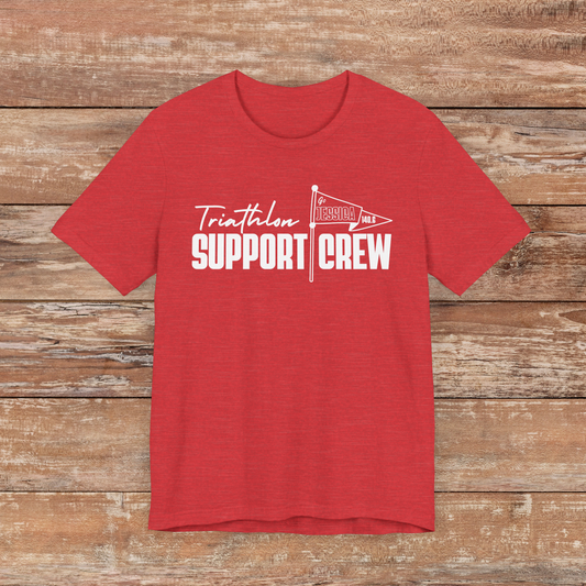 CUSTOM NAME - My SUPPORT CREW Tees for Spectators (6 colors)