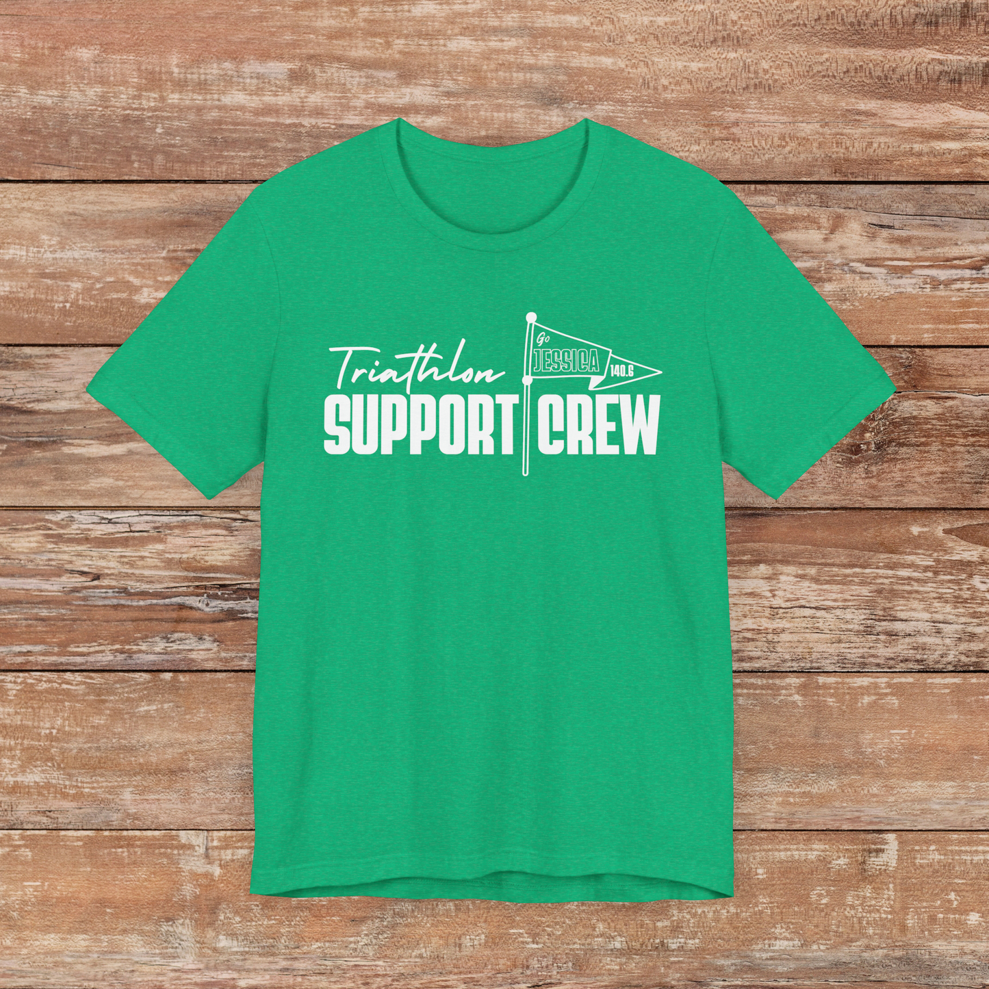 CUSTOM NAME - My SUPPORT CREW Tees for Spectators (6 colors)