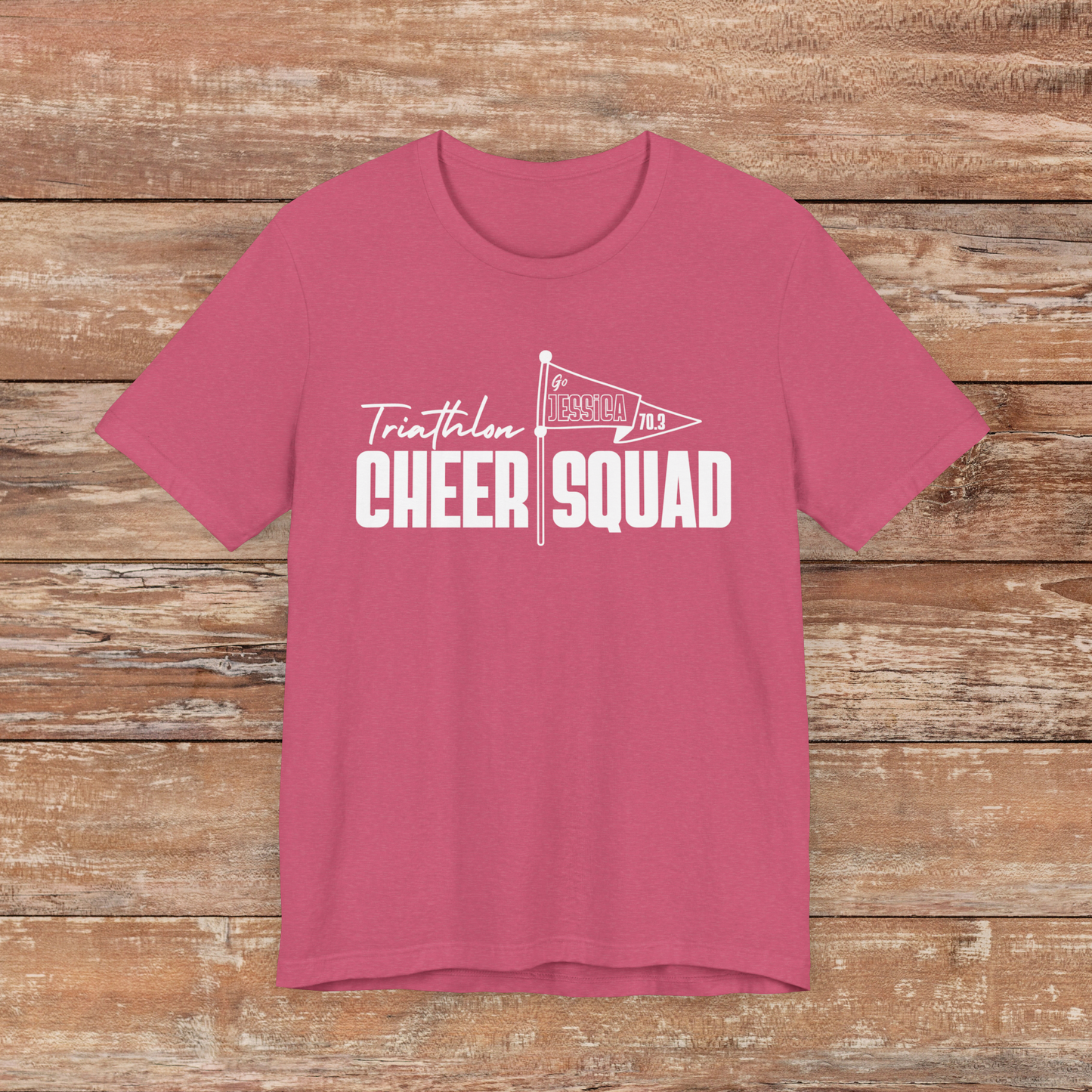 CUSTOM NAME - My CHEER SQUAD Custom Name Tees for Spectators (6 colors)