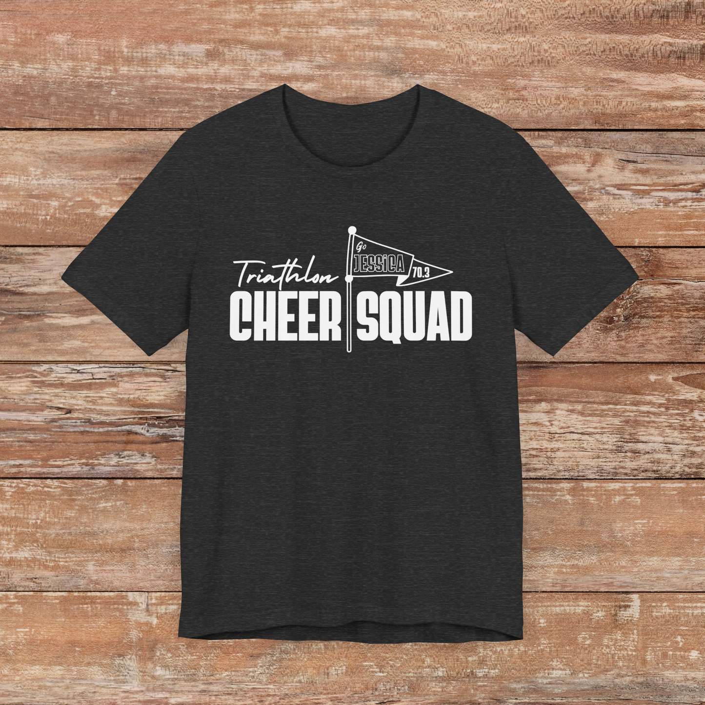 CUSTOM NAME - My CHEER SQUAD Custom Name Tees for Spectators (6 colors)