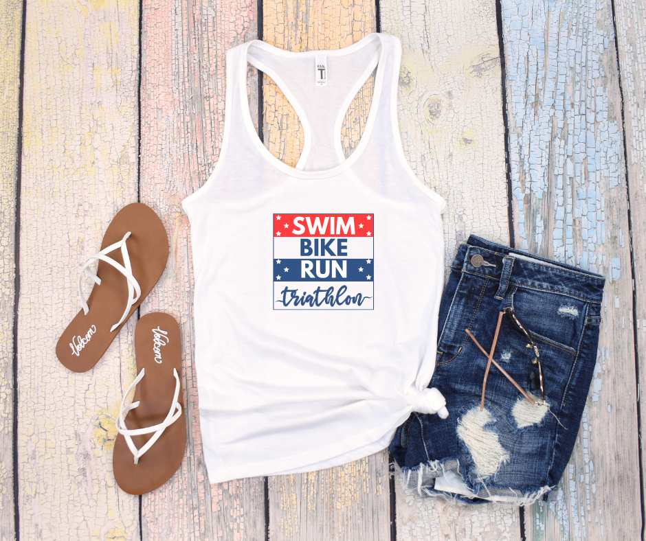 Red, White, & Blue - Women's Racerback Tank